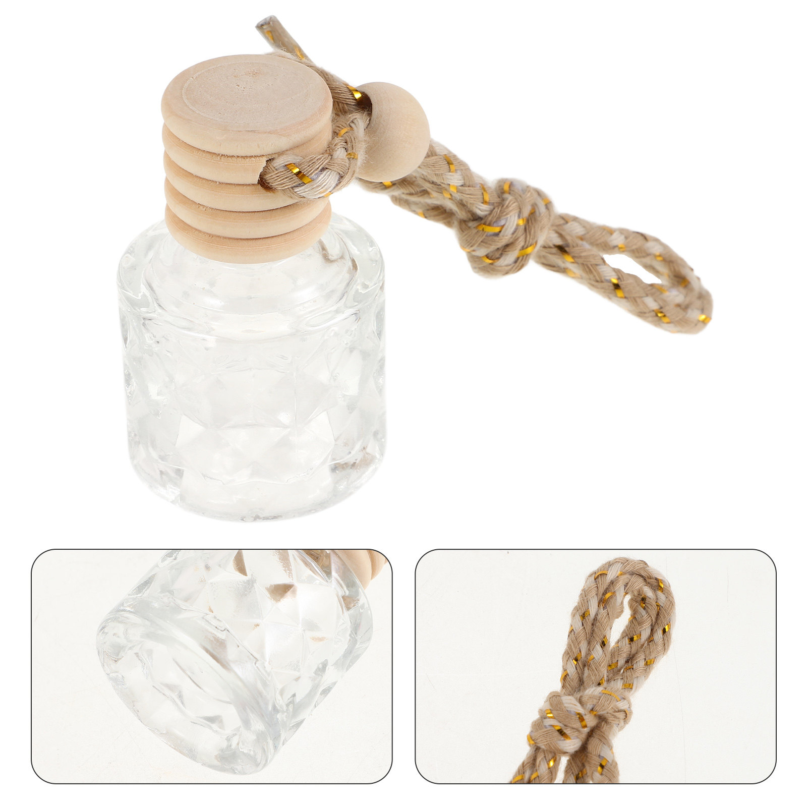 Car Air Freshener - 2 unidades de frascos de vidro