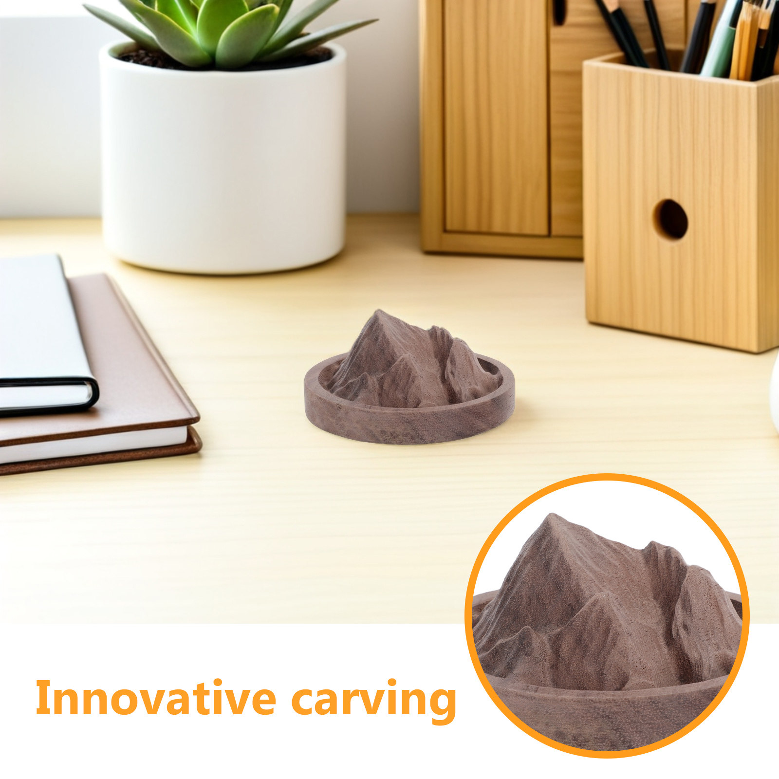 Escultura Difusora de Madeira, - Car Air Freshener avaliação e preço