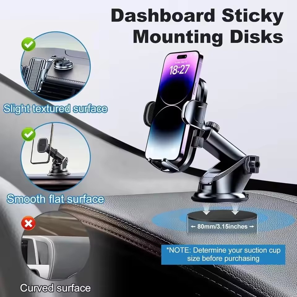 1/10 unidades de adesivos para - Car Phone Holder avaliação e preço