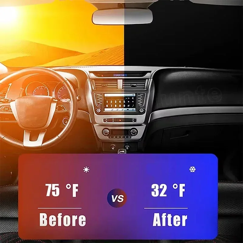 Protetor solar para janela dia - Windshield Sun Shade avaliação e preço
